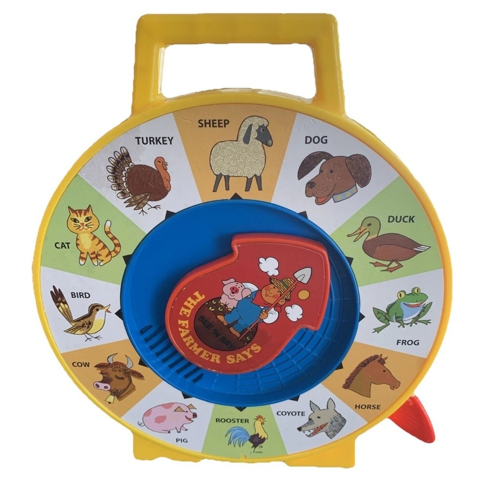 Mattel See N' Say The Farmer Says Pull String Toy Animal Sounds 2013 Educational